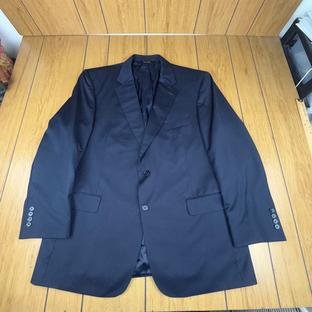 JOS A BANK Signature Gold Men's Navy Wool Suit Jacket 46‎ RG Gordon Model